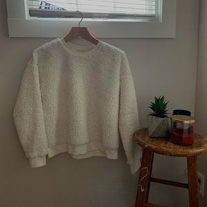 Cream Sherpa Sweater